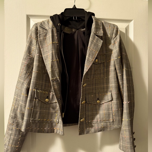 Anthropologie Jackets & Blazers - NWOT  By Anthropologie Hooded Dickie Tweed Jacket